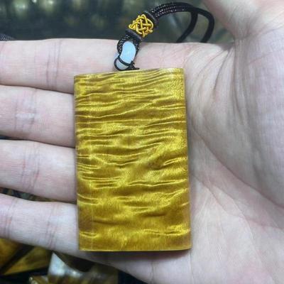 件金丝木波楠纹无牌挂新款事创意楠木46艺铭仙苑1牌子手把件