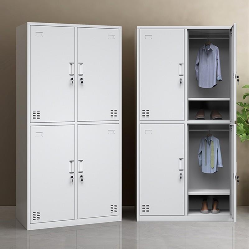 钢制更衣柜厂换员工宿鞋柜舍铁皮收纳工柜带锁多门G881储物柜浴室