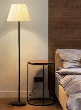 百褶落地灯客厅书房室美42036式卧复古床头灯布温馨围遥氛控落地