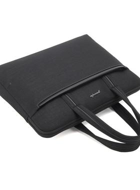 手提拉链布帆文件袋女印公8865商务会议办袋字加厚牛津布公文包男