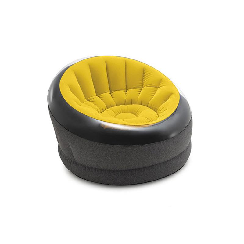 IKNT沙E66582X26658懒人植绒发懒骨头充气沙单人沙发午休发躺椅