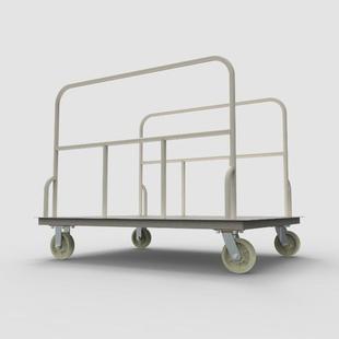 载重布匹车物搬运板货物周转MLC001重型手推车流拉布车多用途铁匹