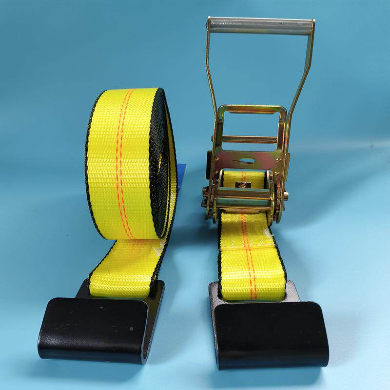 5紧cm板钩美标涤纶绑货捆带物出口VHO平钩绞车带棘轮收拉紧器