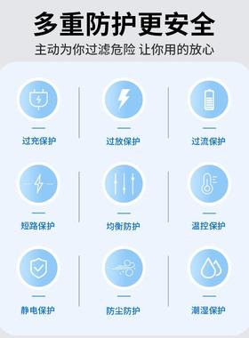 恒创兴4串铁锂12同口39640A带均充储放电高V低温保护衡能电池保护