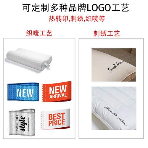 定制logo枕头夏季冰回透气波浪丝枕丝滑太空慢弹MJ-P-074酒店用记