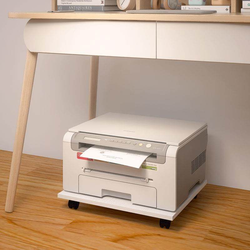 K8打印机置物架电脑万向轮托主机一体托架办室放桌下动公复印机置