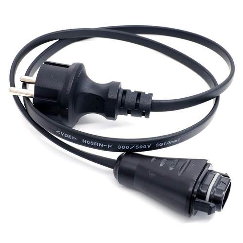 欧规电源线BC05公头H07RN-F3*1.5mm电源连接线微逆电源输出线