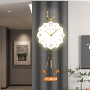 2023新款时钟创意装饰钟表客厅艺术轻奢挂钟网红现代大气简约挂表