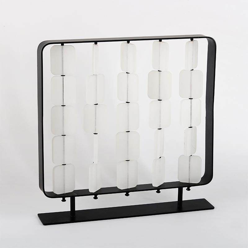 现代简约金属屏风摆件样板房售楼部卧室书房客厅桌面玄关软装饰品,纺织面料/辅料/配套,纺织机械配件,淘宝优惠券,粉丝福利购,淘宝优惠卷