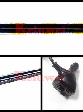 汽车双排爆闪灯6灯6节72LED车顶警示灯长杠灯汽车Led警示灯