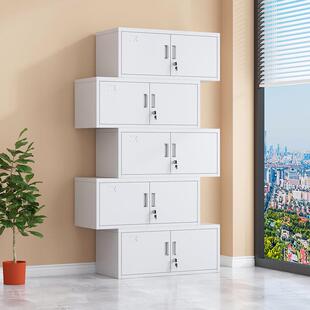 办公室分五节文件柜铁皮书柜收纳柜财务凭证档案资料带锁储物柜子