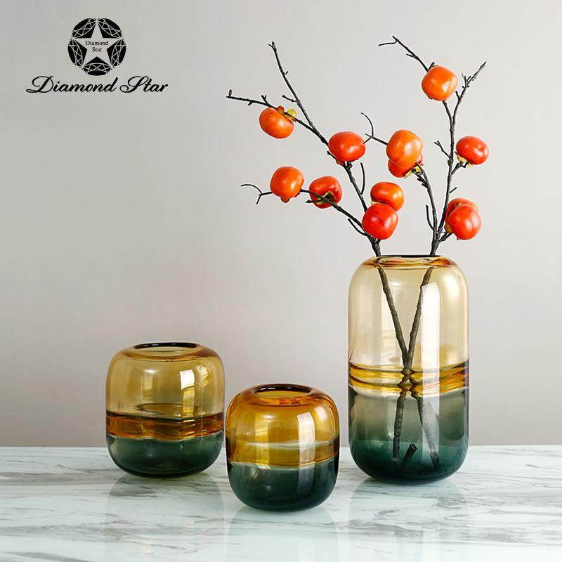 钻石星创意玻璃花瓶现代简约水培花器彩色家居摆件工艺品现货,机械设备,其他机械设备,淘宝优惠券,粉丝福利购,淘宝优惠卷