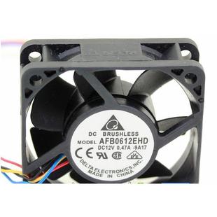 台达AFB0612EHD60206cm12V0.47A双滚珠PWM调速测速散热风扇