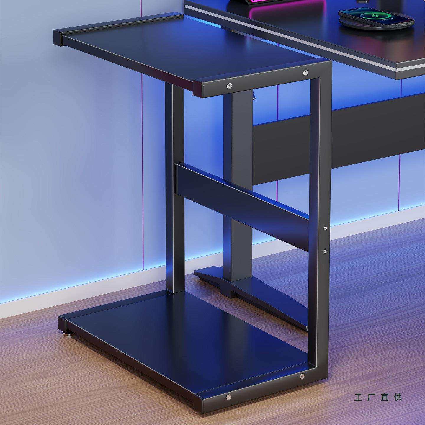 台式电脑主机托架打印机一体置物架办公室桌下机箱底座收纳放置架