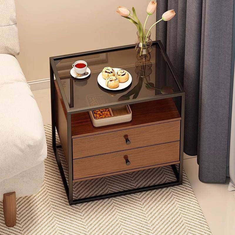 玻璃床头柜现代简约卧室收纳床边柜创意置物架酒店铁艺床头收纳柜,纺织面料/辅料/配套,纺织机械配件,淘宝优惠券,粉丝福利购,淘宝优惠卷