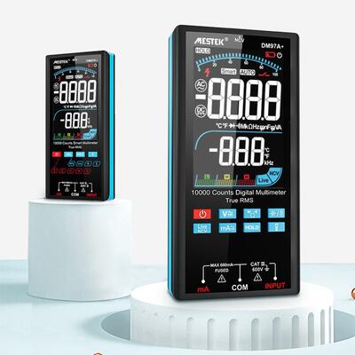 外贸款迈斯泰克DM97A数字万用表DM97S+数字彩屏显示电容温度熔断