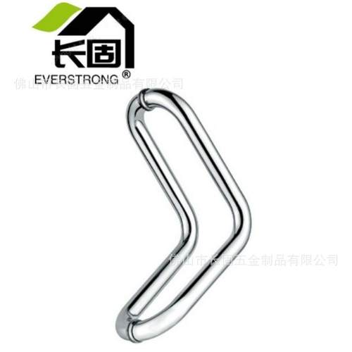 长固ST-J024玻璃门不锈钢弯管V型拉手玻璃大门扶手门把手