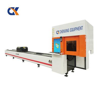 激338光切管机自动打孔全管机不锈钢圆方管椭割圆小型金属型割钢