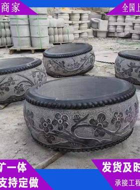 厂家柱供应来图设计空脚雕刻仿古心柱墩柱墩石石青石实心石柱基石