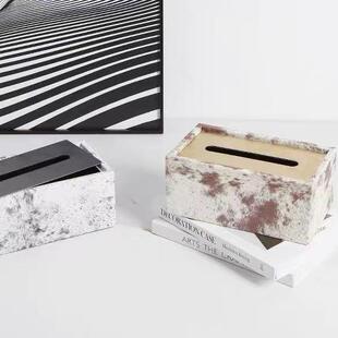 奢轻纸马楼毛纹理纸巾抽盒样板间46345452酒店售处茶几洽谈桌卫生