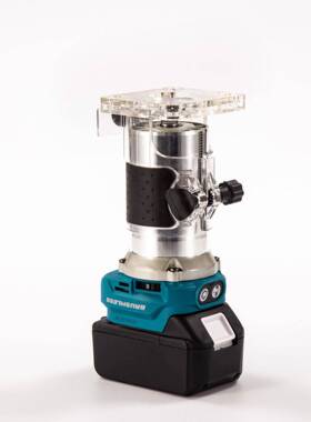 无刷充电款修边机锂电电木铣多功木开槽适机雕刻77425机工用M能T