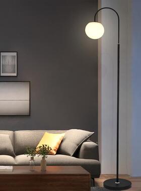 感约落地床灯客厅高级圆灯卧室书房灯球现代沙74218发立式头北欧
