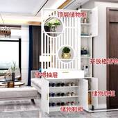 入702户进门屏风隔断木柜置物架客简约现代实正门对大双面玄关柜