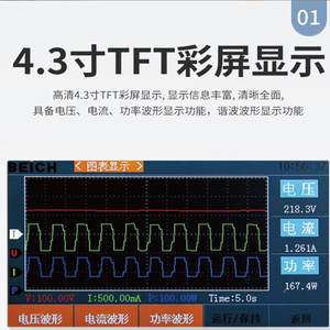 现货超贝奇数强抗干扰能力电参测量仪器CHCH2811811单2通道数字功