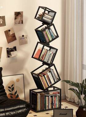 异形创意设计艺网红书架转角落地13077物置子简架约铁立式客厅书
