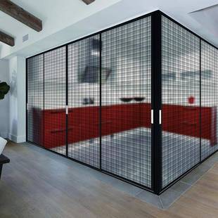 来图来样夹艺术玻璃山画夹胶夹丝绢隔玻断571水双层夹胶钢化璃