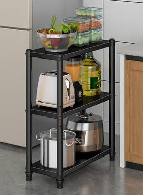 加钢制多厨房夹GIH厚缝收纳架落地层物架碗盘架置冰箱橱柜窄缝隙