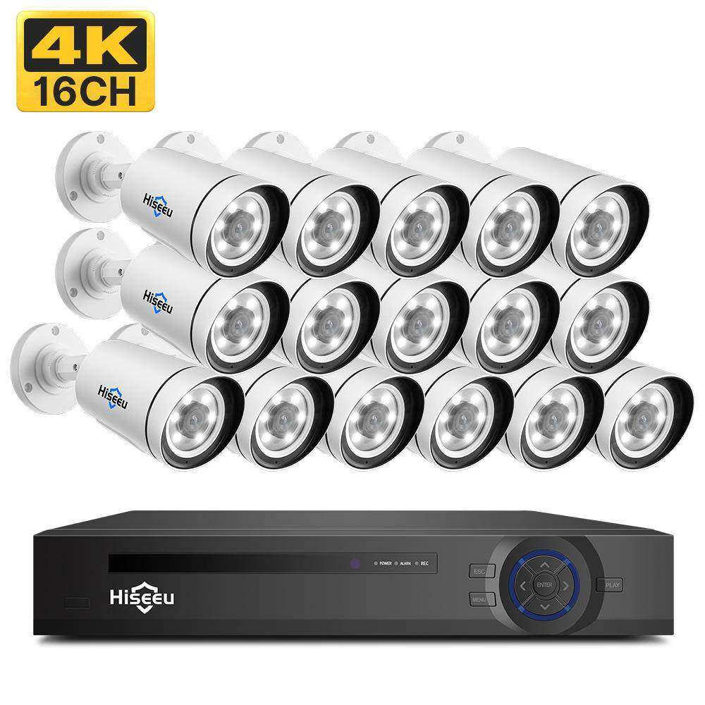 16路高清50万监控雄套系统室装0外101室内POE迈安防摄像头商用