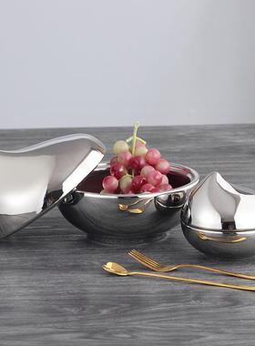 简约现代ins色银水滴陶瓷储物罐NAV居轻奢风家样面板房桌饰品摆件