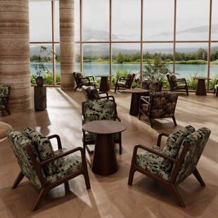 新款桌椅组合小户型一桌阳二椅WGB子木简休闲约实台沙发椅宿舍高