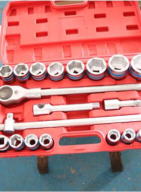 2件1套3/4重型风炮套DPM筒组套套重型六角筒十二花套筒扳汽修工手