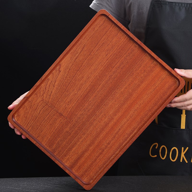 牛排餐盘子沙比利盘面包圆形披萨板创意水果砧板托盘实Y木家用茶