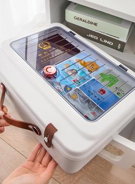 盒V45O证件收包家用文件家庭多功能各ST232202重要证书纳资种料箱