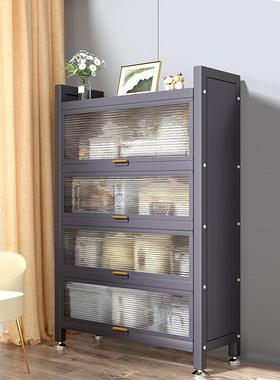 纳厨房置架落地多层家储用收柜物XCB子多功能碗碟餐边柜微波炉物