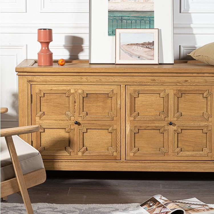 式电视柜ND1003-0实客厅家用茶几组合美欧小户型木复古轻奢式柜子