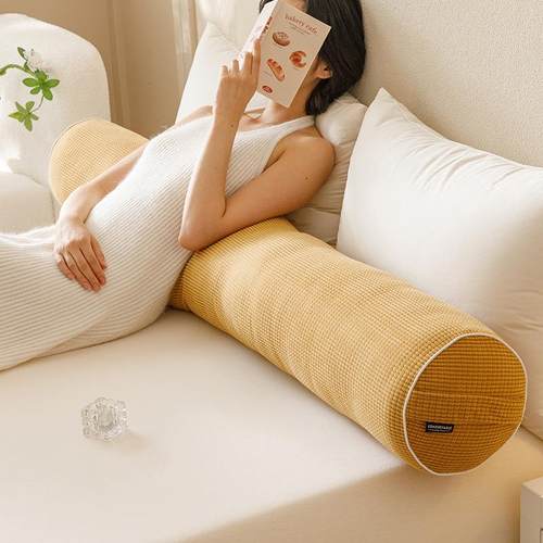 玉米条绒上床xfc圆柱形抱枕圆形腰枕可拆长靠枕孕妇侧睡夹腿枕沙