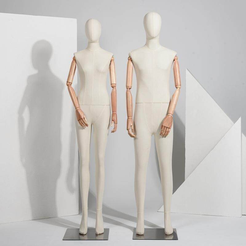 2025新款男女情侣款实木手包布模特全身道具服装店橱窗展示架假