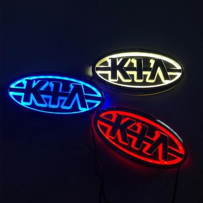 5D车标灯适用于起亚发光标KIAMORNING尾灯LED灯冷光发光车标灯