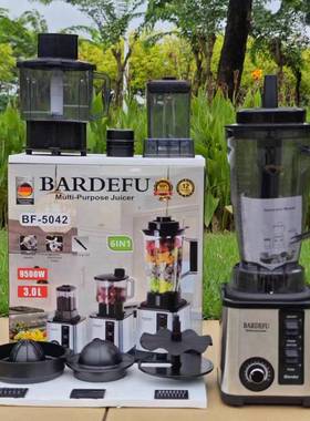 新款3L6in1blender商用不锈钢大功率纯铜搅拌机绞碎冰榨汁机