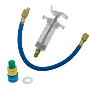 R134a快速1/4针筒加注器30ml冷冻油加注套装