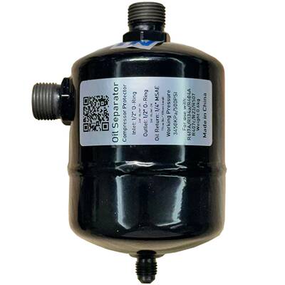 冷藏车专用油分带毛细管节流，确保顺利回油保护压缩机提升系统