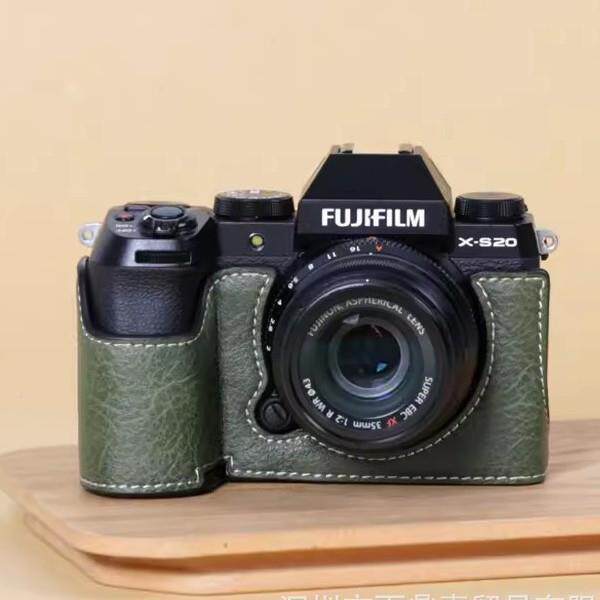 富士XS20皮套底座摄x适-无品牌/s20微单相机包xs20复古半套用便携