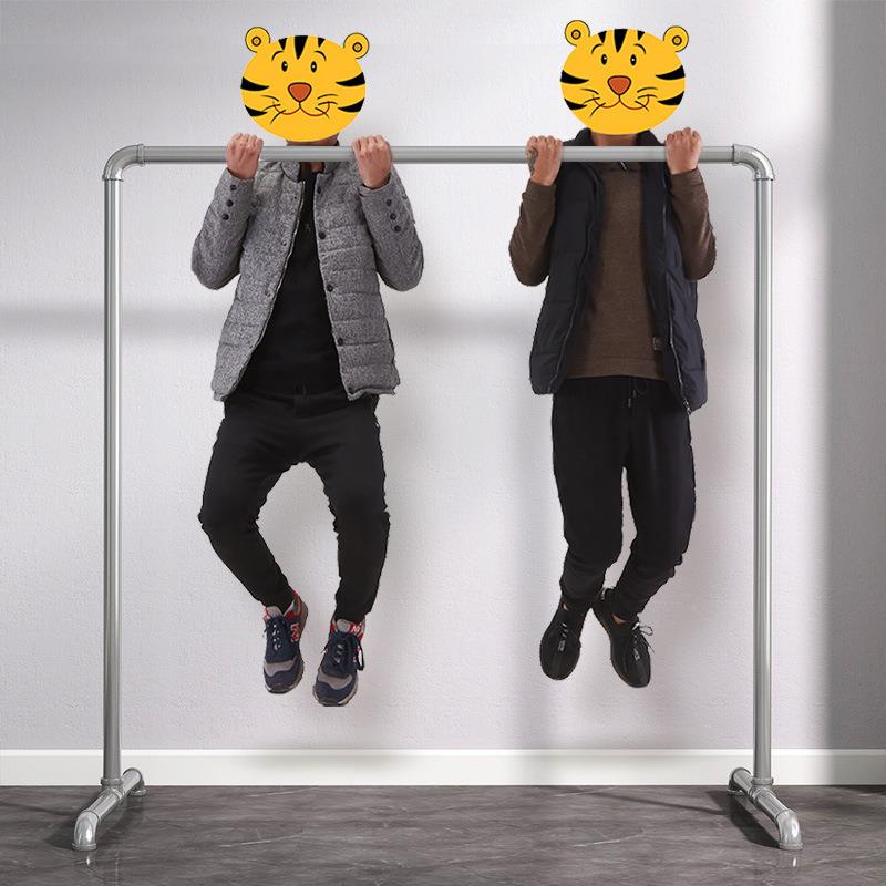 钢管凉晾衣钢管晾衣架落地户杆外家用阳台卧室挂衣服单杠碳式晒被