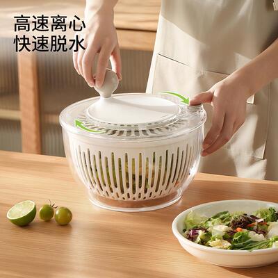 FaSo水L沥水篮厨房果沙拉手动高速离心甩干151沥a器水多用果蔬脱