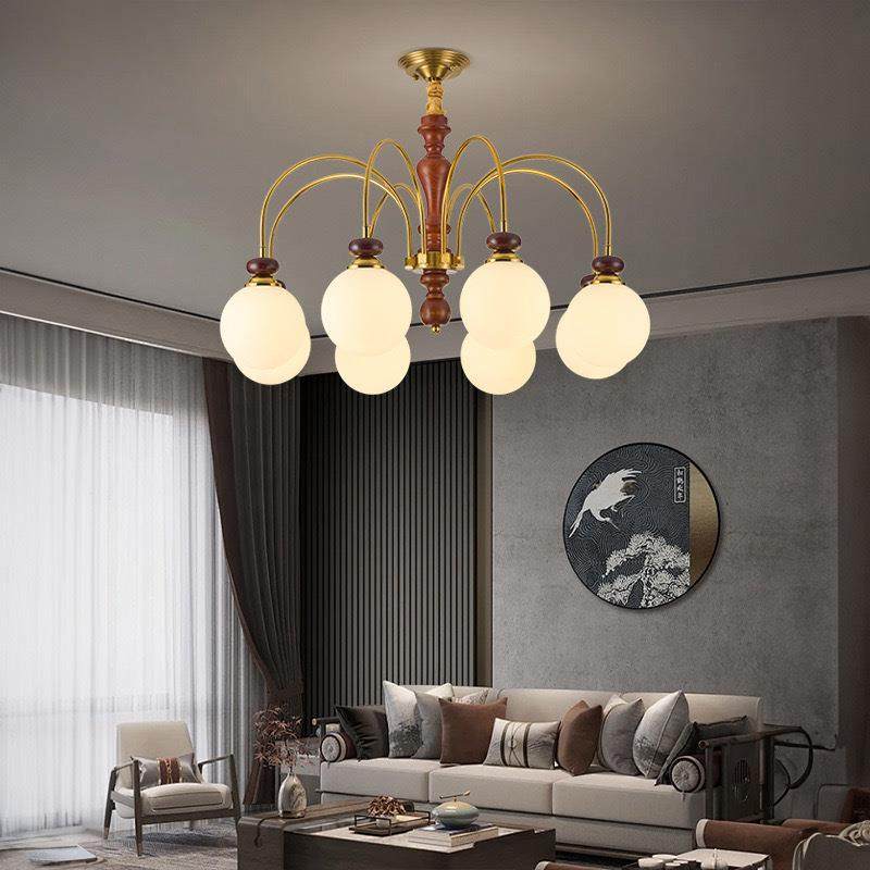 505奶风高端房间书古房油中风护眼式美式实木卧法室主灯玻璃客厅,家装灯饰光源,智能吊灯,淘宝优惠券,粉丝福利购,淘宝优惠卷