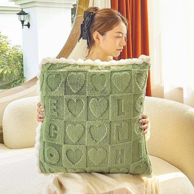 抱枕被子两用秋办加厚汽车232451载靠枕公室午冬睡毯子午休枕被头